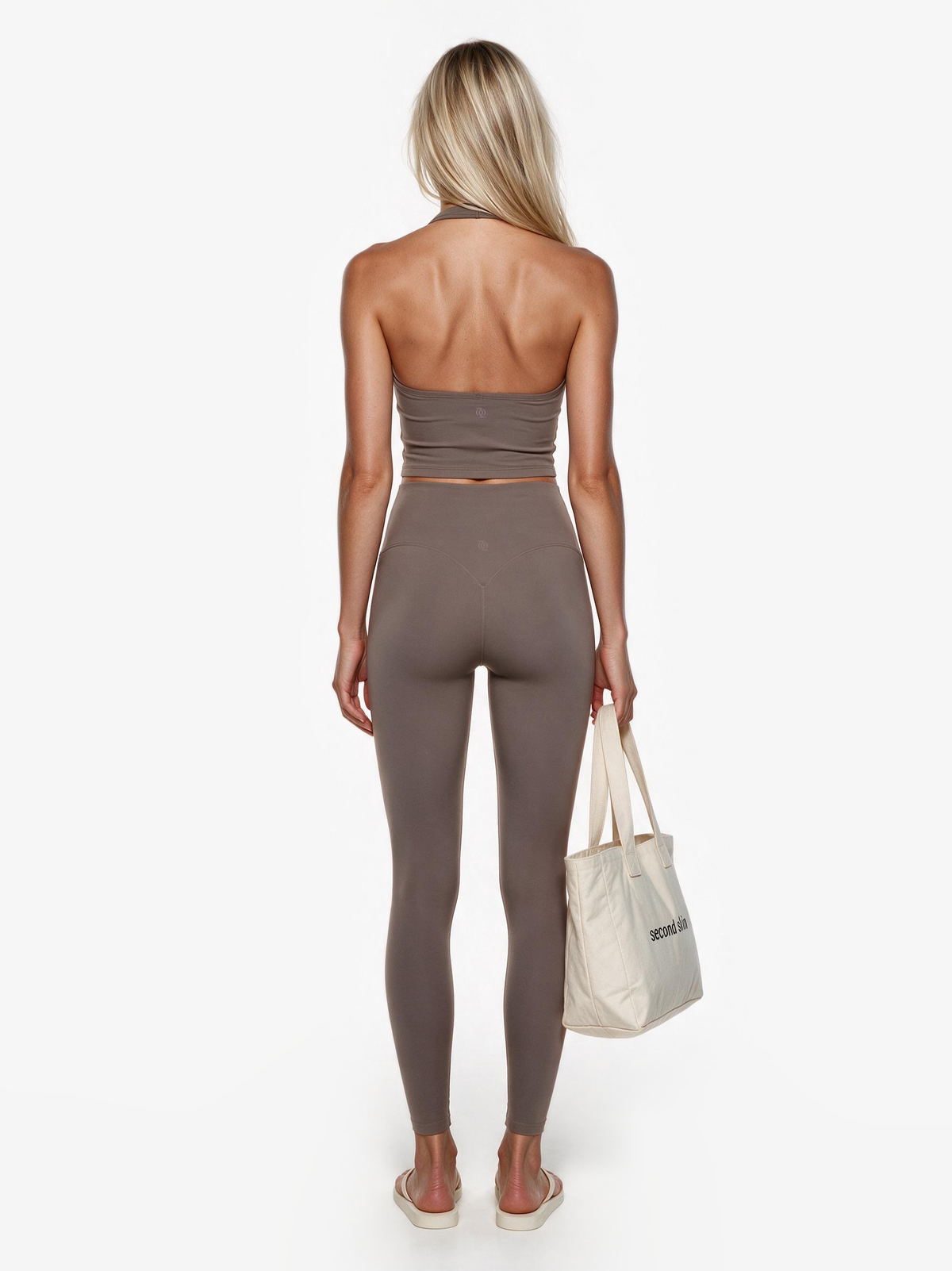 Second Skin Studio Halterneck Top Mushroom