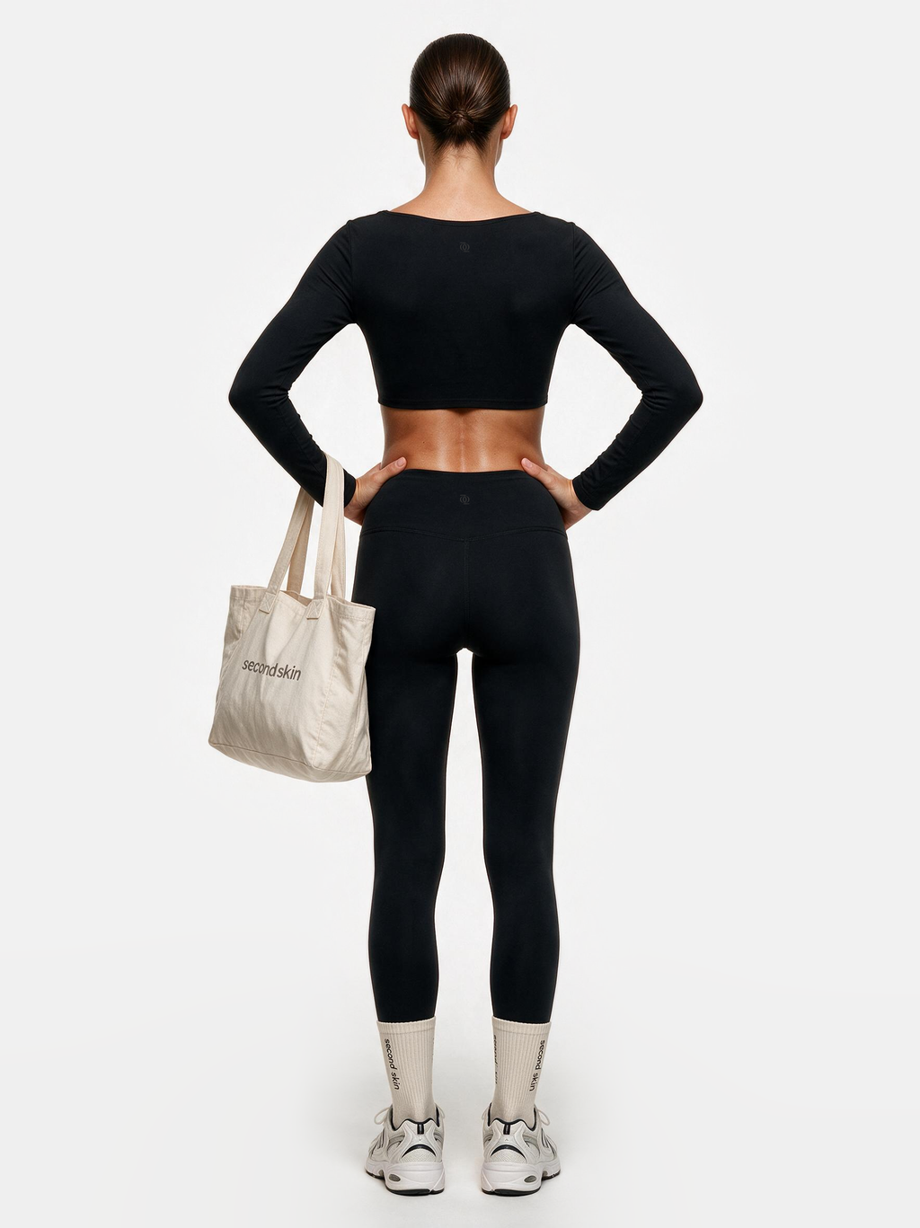 Second Skin Studio Long Sleeve Top Onyx