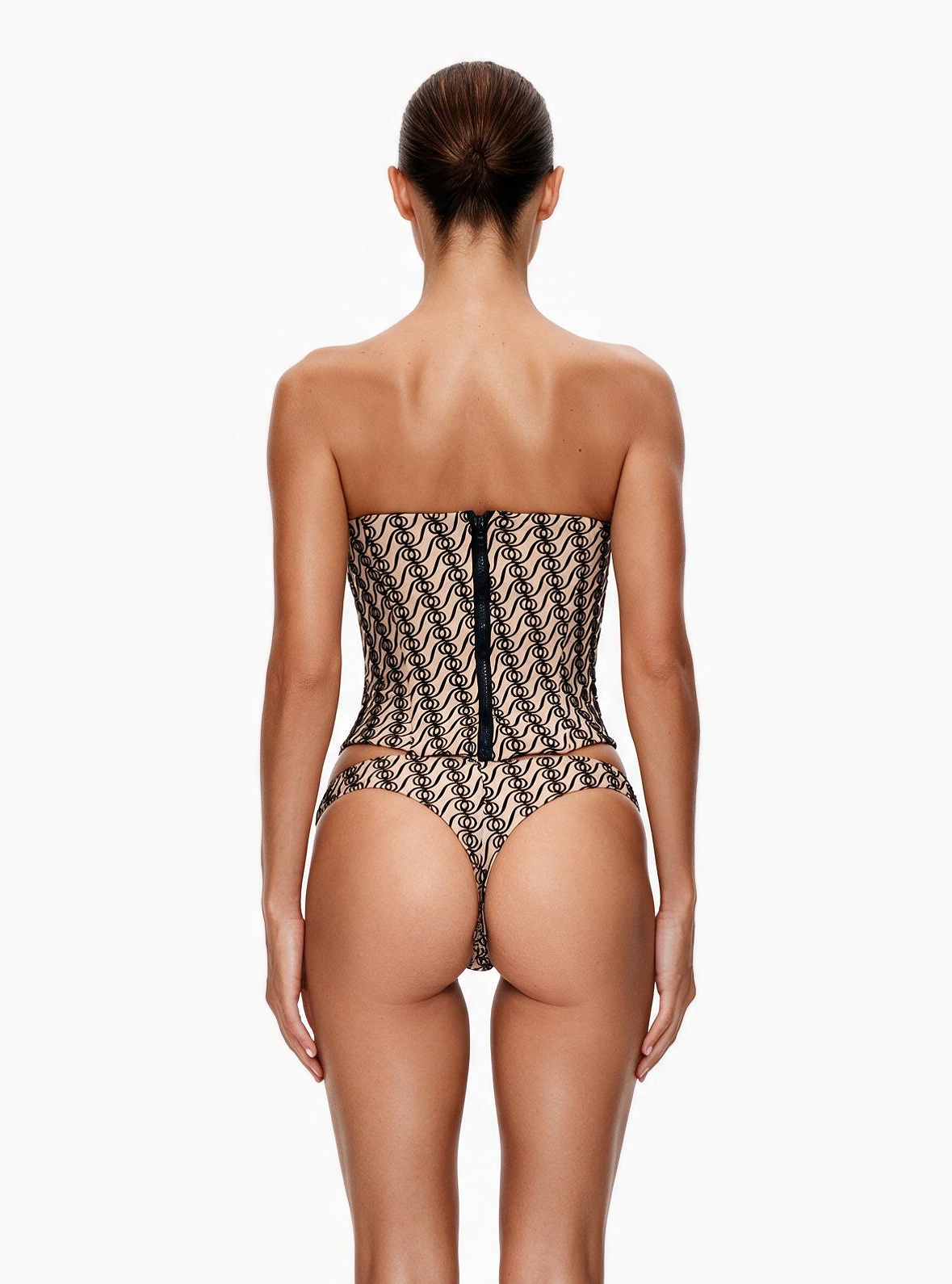 Alizee Strapless Corset Nude