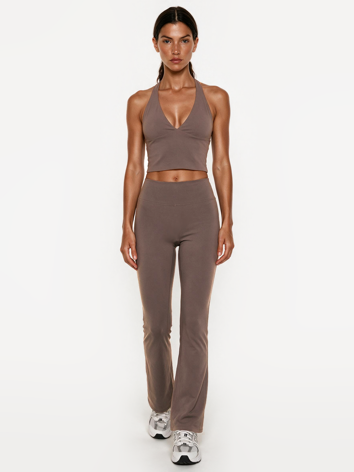 Second Skin Studio Halterneck Top Mushroom