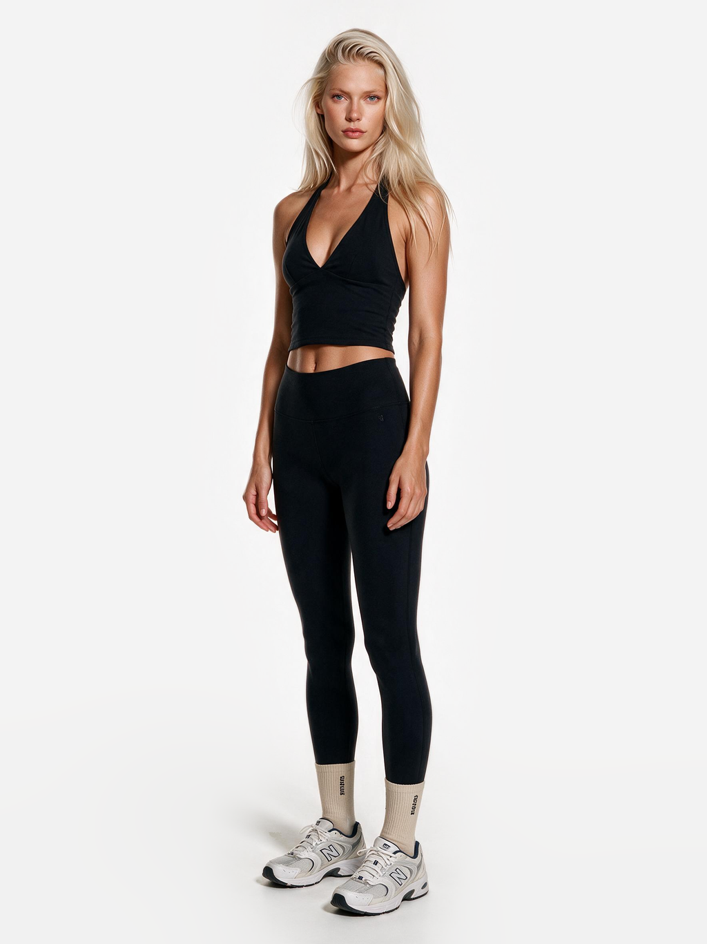 Second Skin Studio Halterneck Top Onyx